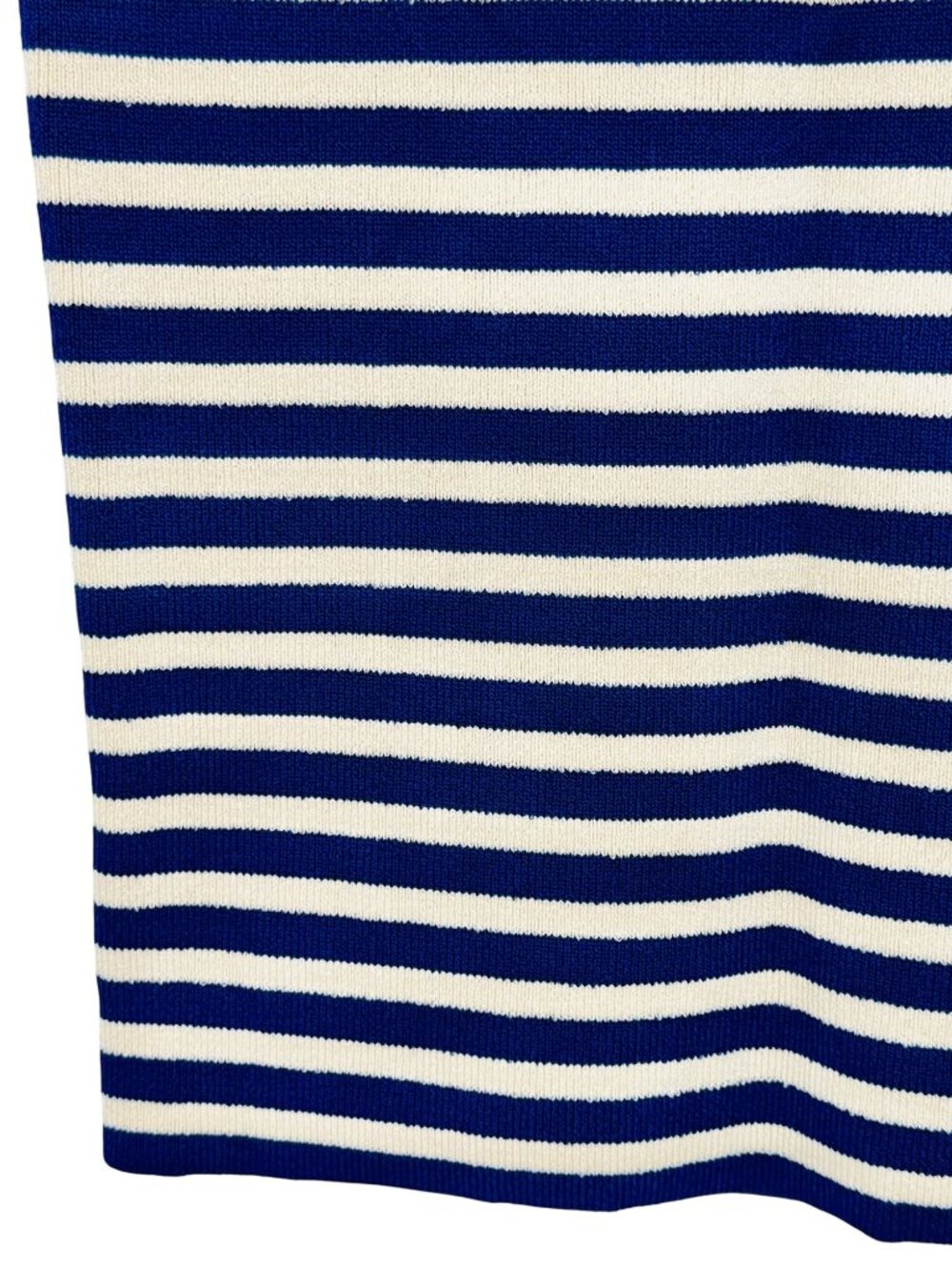 J.Crew Blue White Striped Stretch Knit Bodycon Midi Dress S| Nautical Minimalism - Picture 5 of 16